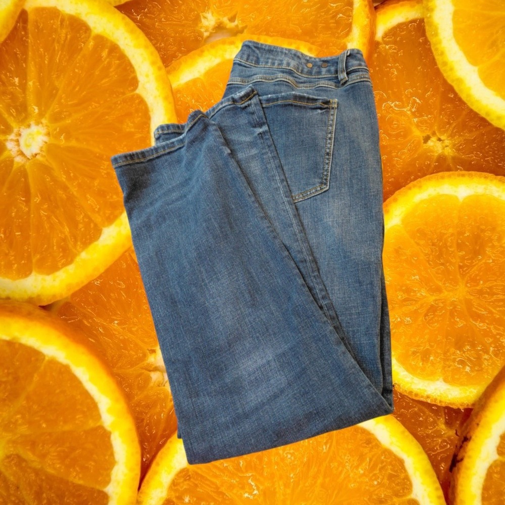 Cabi Jeans Slim Boyfriend Distressed Medium Wash Denim Pants Size 14